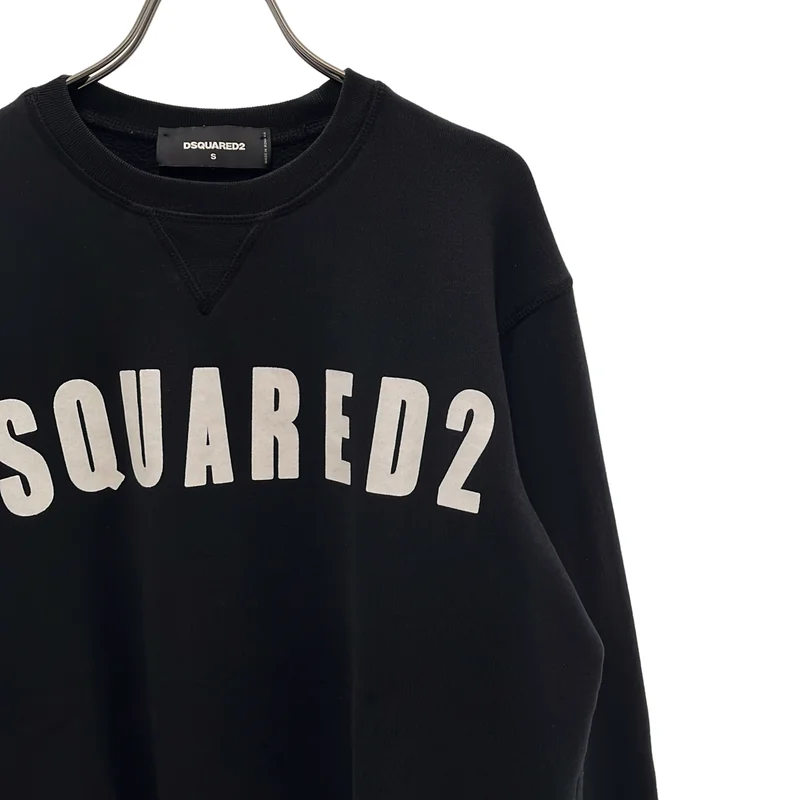 DSQUARED2 / ディースクエアード | コットン ロゴプリント クルーネック トレーナー | S | メンズ