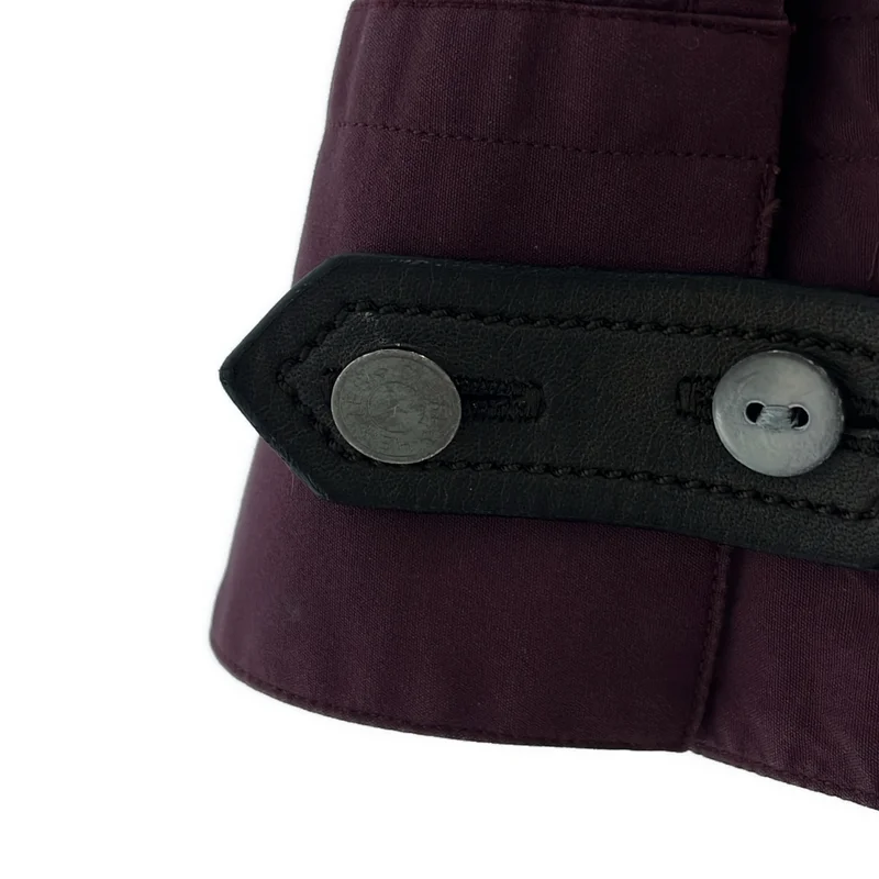 HERMES / エルメス | コットン 袖レザーストラップ セリエボタン ドレスシャツ | 15 1/2 | メンズ