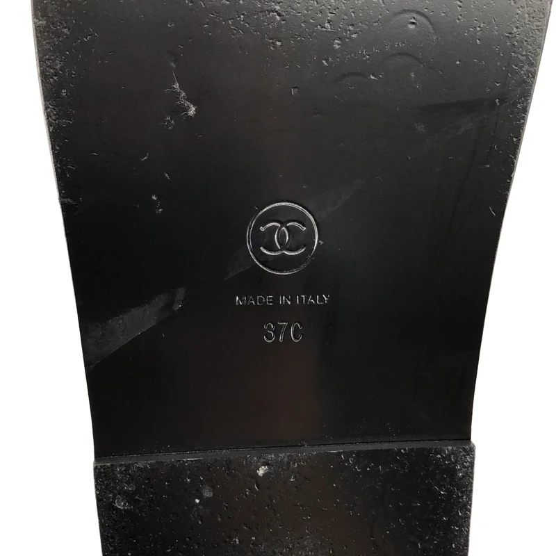 CHANEL / シャネル | ココマーク マトラッセ レザー サンダル / G35927 | 37C | レディース