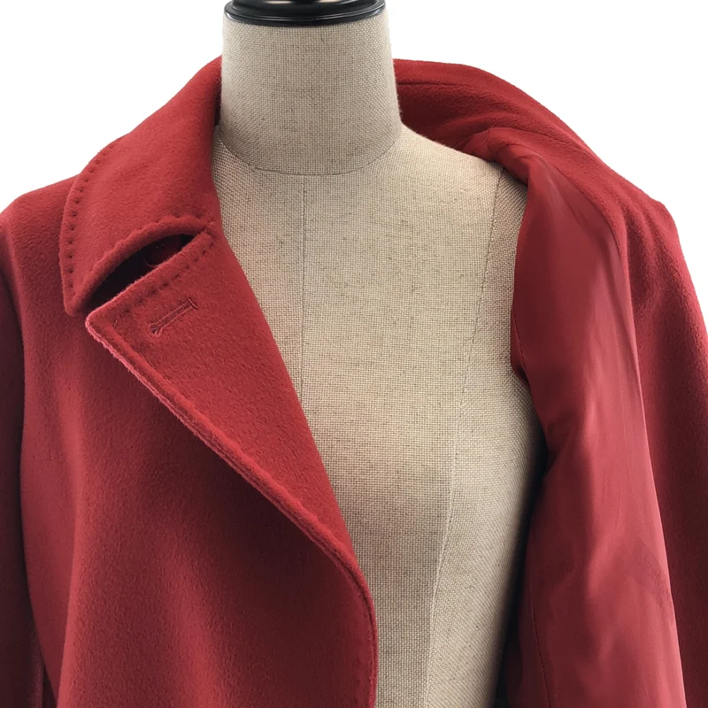 MAX MARA STUDIO / マックスマーラステュディオ | ウール ベルテッド リバーコート | 42 | レディース