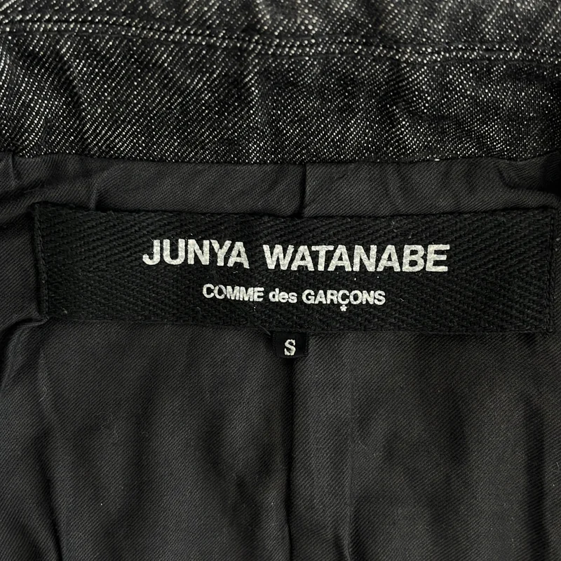 JUNYA WATANABE COMME des GARCONS / ジュンヤワタナベ | 2001AW | ツイード パッチワーク デニムジャケット | S | レディース