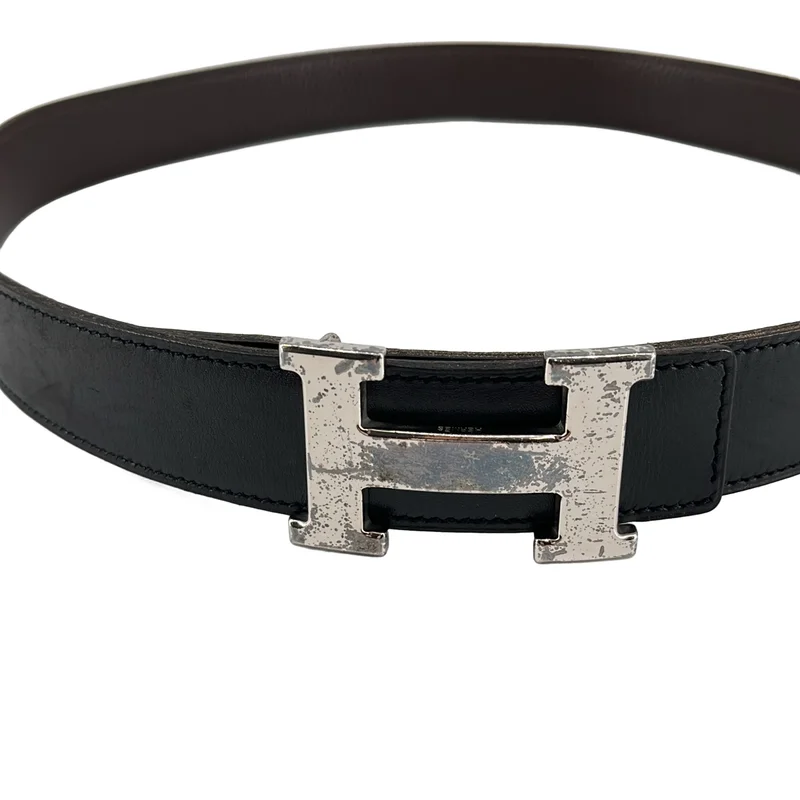 HERMES / エルメス | コンスタンス Hロゴバックル レザー ベルト |