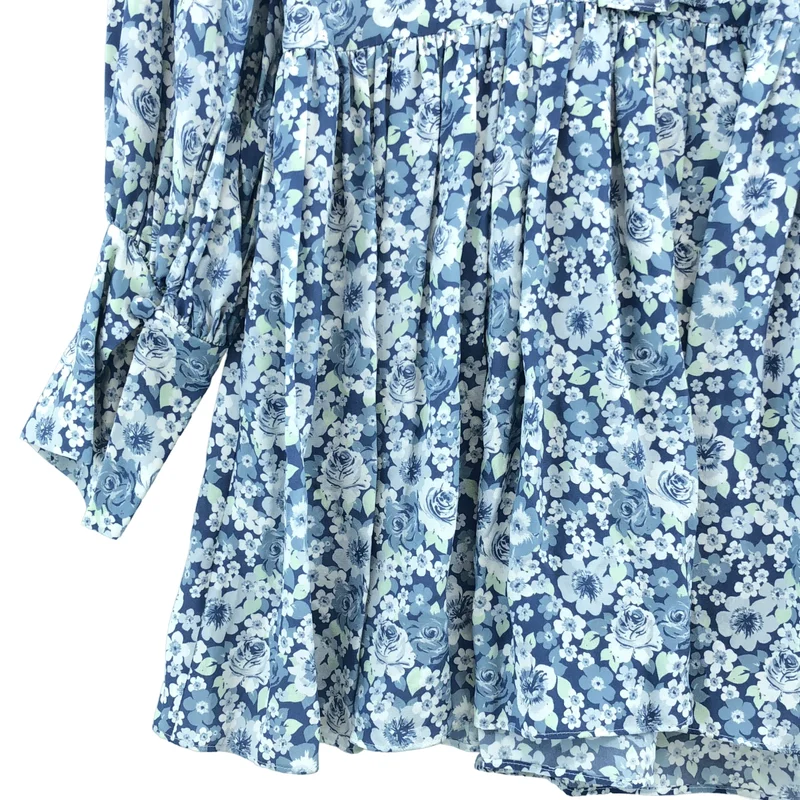 STELLA McCARTNEY / ステラマッカートニー | シルク フラワープリント ボウタイワンピース | 34 | レディース
