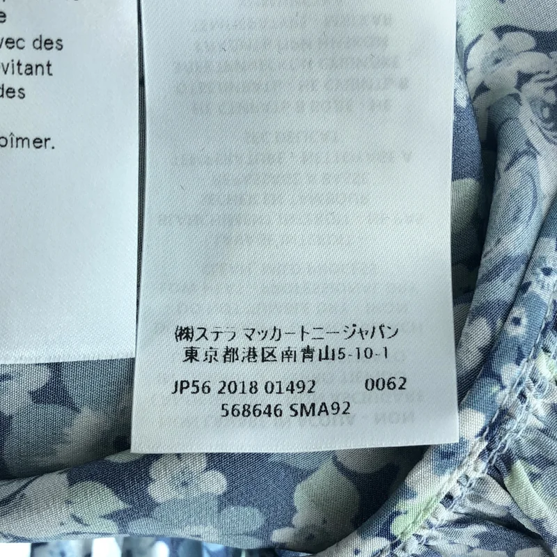 STELLA McCARTNEY / ステラマッカートニー | シルク フラワープリント ボウタイワンピース | 34 | レディース