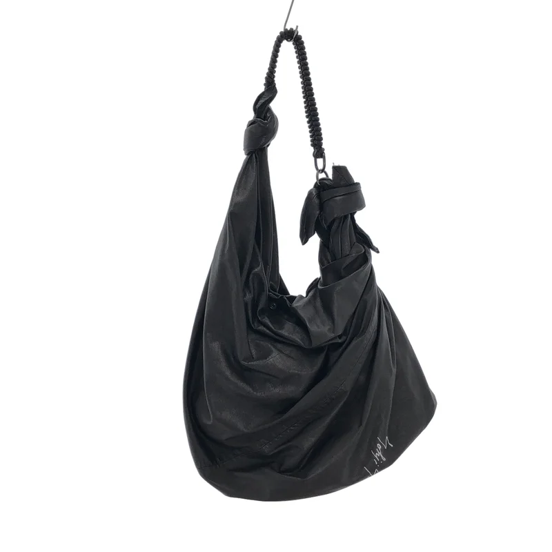 discord Yohji Yamamoto / ディスコードヨウジヤマモト | 2020SS | レザー ツイストハンドル ショルダーバッグ |