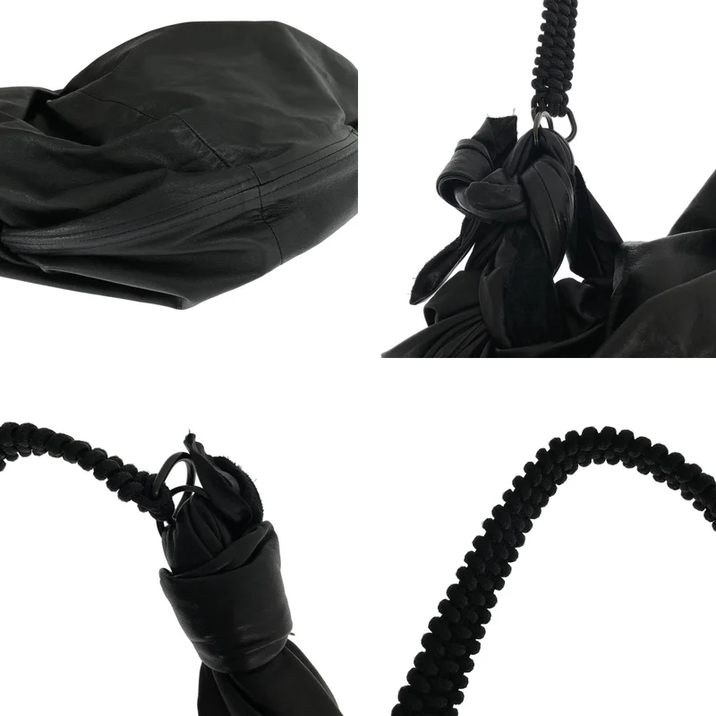 discord Yohji Yamamoto / ディスコードヨウジヤマモト | 2020SS | レザー ツイストハンドル ショルダーバッグ |