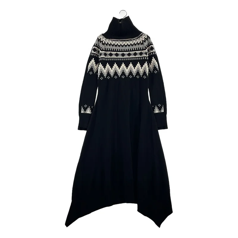 sacai / サカイ | Holiday collection タートルネック ニットワンピース | 1 | レディース