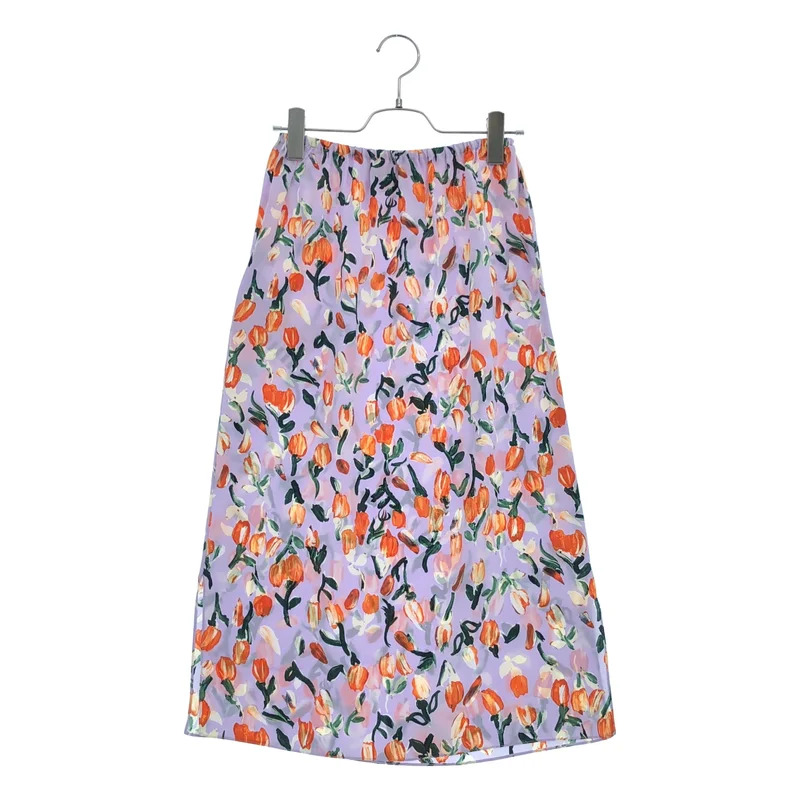 MARNI / マルニ | 2021SS | シルク フラワープリント サイドスリットスカート | 36 | レディース