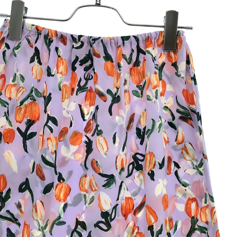 MARNI / マルニ | 2021SS | シルク フラワープリント サイドスリットスカート | 36 | レディース