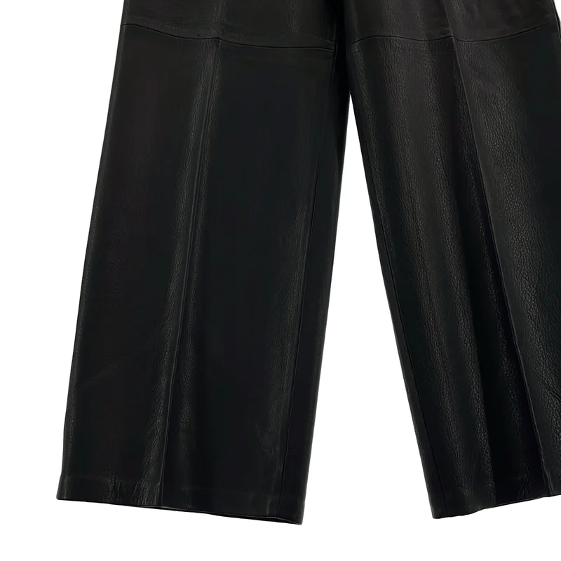 Edition / エディション トゥモローランド | EURO GOAT LEATHER SLACKS レザー スラックス | 36 | レディース