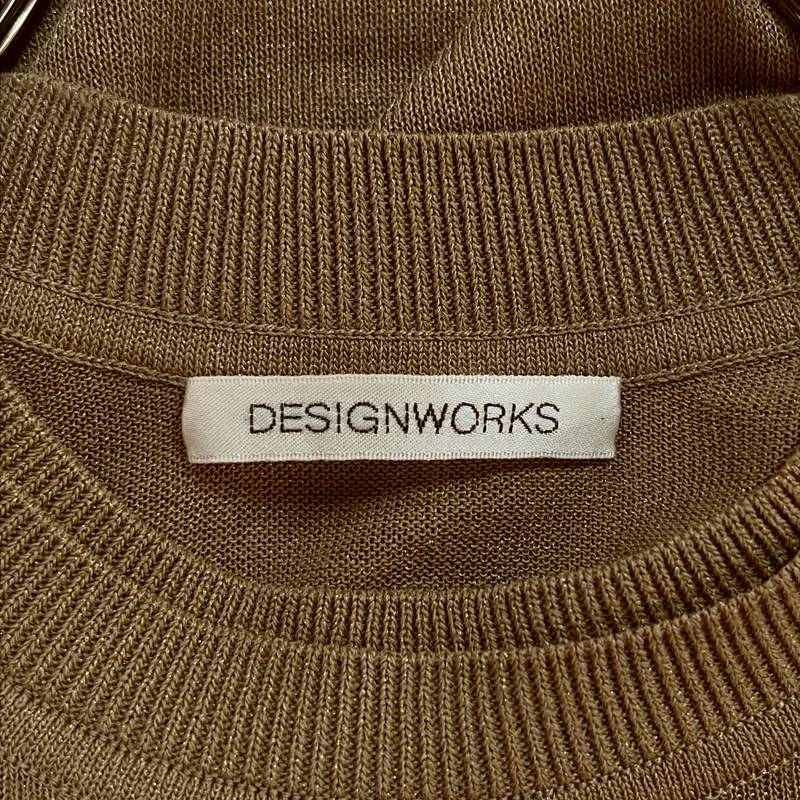 DESIGNWORKS / デザインワークス | レーヨン レイヤードネック ニット トップス | 38 | レディース