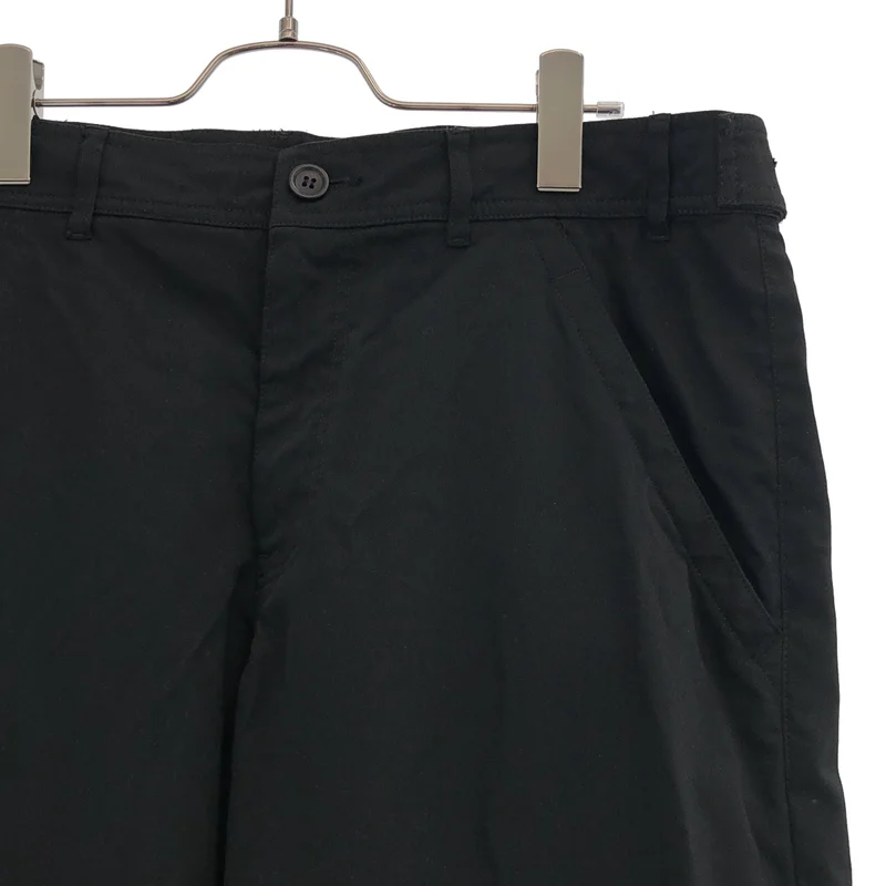 BLACK COMME des GARCONS / ブラックコムデギャルソン | 2016AW | 特殊加工 裾ジップ ワイド パンツ | XL | メンズ
