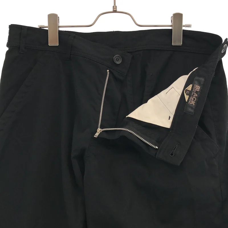 BLACK COMME des GARCONS / ブラックコムデギャルソン | 2016AW | 特殊加工 裾ジップ ワイド パンツ | XL | メンズ