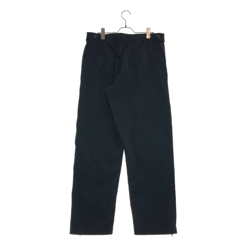 BLACK COMME des GARCONS / ブラックコムデギャルソン | 2016AW | 特殊加工 裾ジップ ワイド パンツ | XL | メンズ