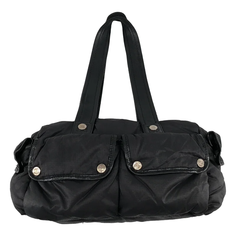 CELINE / セリーヌ | レザーハンドル リップストップ ミニトートバッグ |