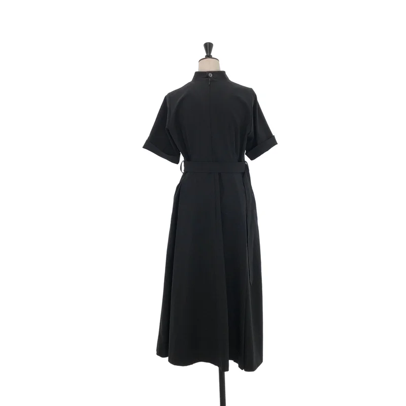 foufou / フーフー | THE DRESS ベルテッド スタンドカラー ワンピース | 0 | レディース