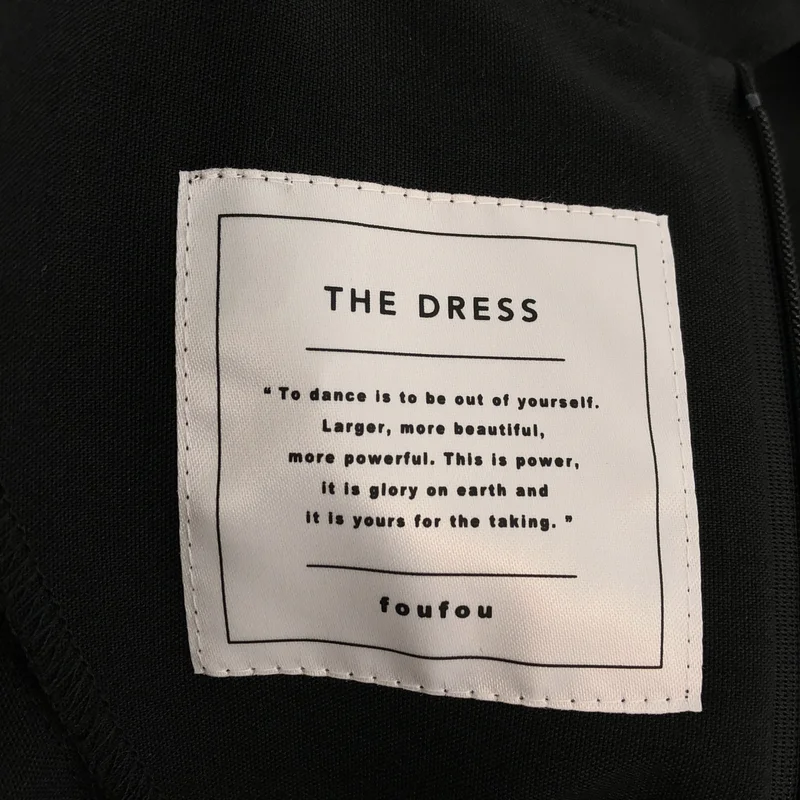 foufou / フーフー | THE DRESS ベルテッド スタンドカラー ワンピース | 0 | レディース